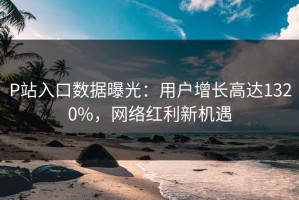 P站入口数据曝光：用户增长高达1320%，网络红利新机遇