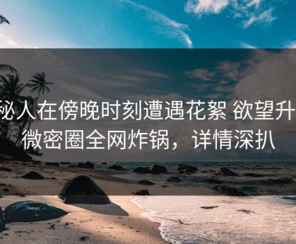 神秘人在傍晚时刻遭遇花絮 欲望升腾，微密圈全网炸锅，详情深扒