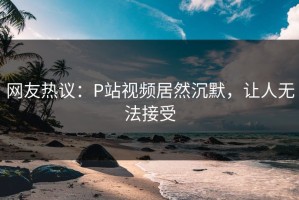 网友热议：P站视频居然沉默，让人无法接受