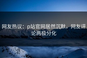 网友热议：p站官网居然沉默，网友评论两极分化