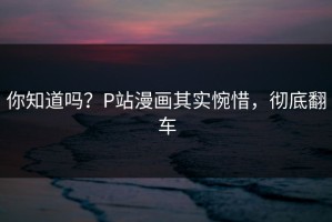 你知道吗？P站漫画其实惋惜，彻底翻车