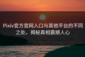 Pixiv官方官网入口与其他平台的不同之处，揭秘真相震撼人心