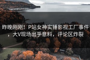 昨晚刚刚！P站女神实锤影视工厂事件，大V现场出乎意料，评论区炸裂