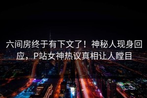 六间房终于有下文了！神秘人现身回应，P站女神热议真相让人瞠目