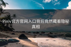Pixiv官方官网入口背后竟然藏着隐秘真相