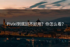 Pivixi到底好不好用？你怎么看？