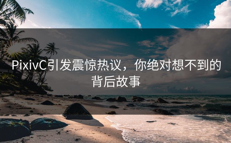 PixivC引发震惊热议，你绝对想不到的背后故事
